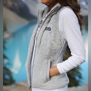 Patagonia Women's Los Gatos Fleece Vest Salt Grey Size XS